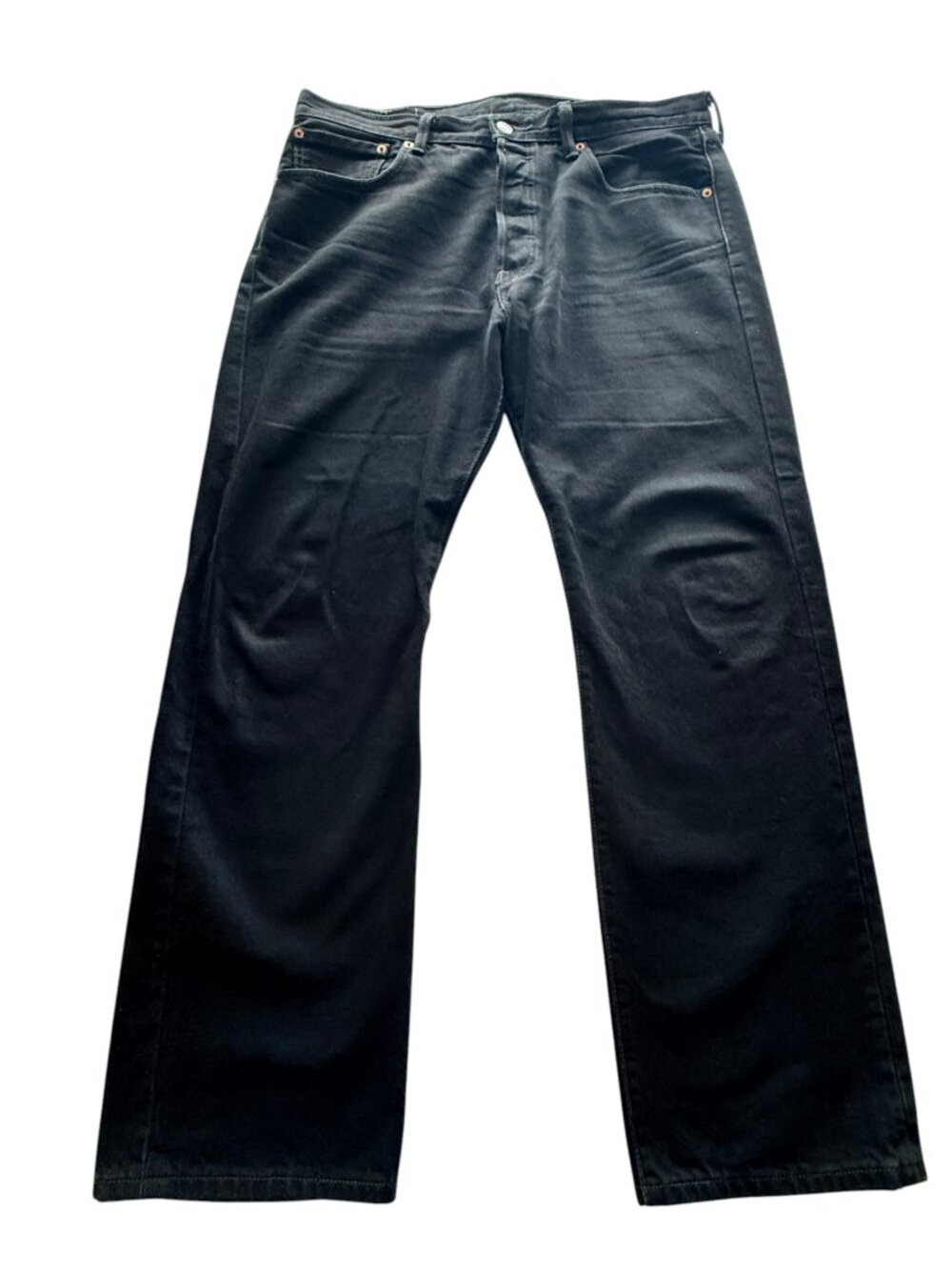 Levi's 501 Classic Straight Leg Black Jeans Mens Size 34x30  Button Fly, Western